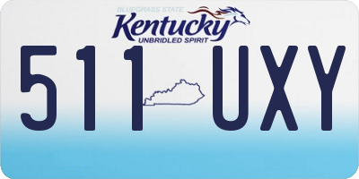 KY license plate 511UXY