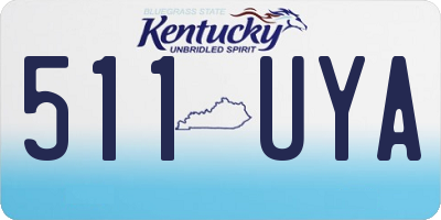 KY license plate 511UYA