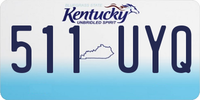 KY license plate 511UYQ