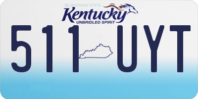 KY license plate 511UYT