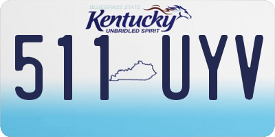 KY license plate 511UYV