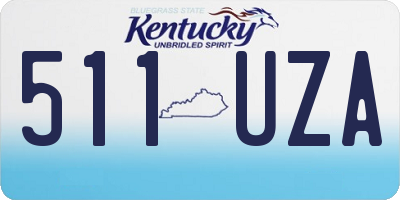 KY license plate 511UZA