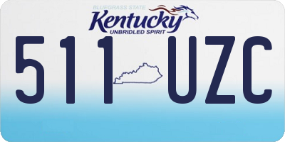 KY license plate 511UZC