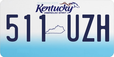KY license plate 511UZH