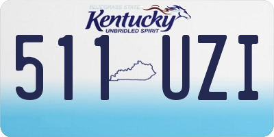 KY license plate 511UZI