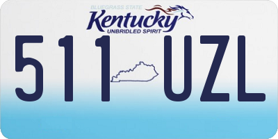 KY license plate 511UZL