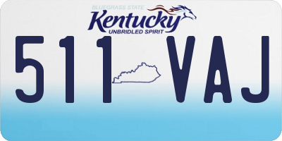 KY license plate 511VAJ