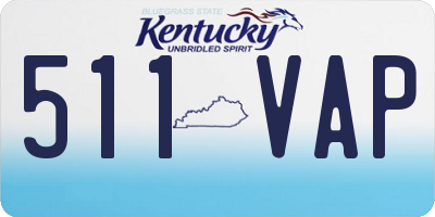 KY license plate 511VAP