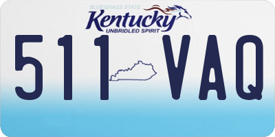 KY license plate 511VAQ