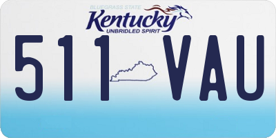 KY license plate 511VAU