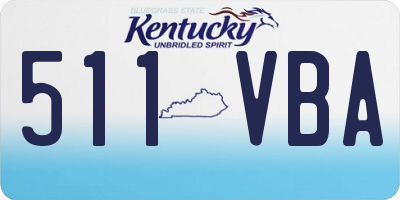 KY license plate 511VBA