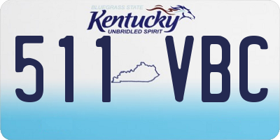 KY license plate 511VBC
