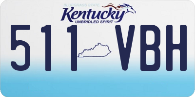 KY license plate 511VBH