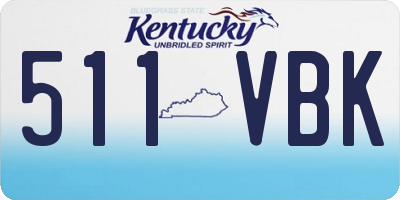 KY license plate 511VBK