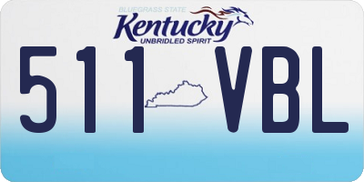 KY license plate 511VBL
