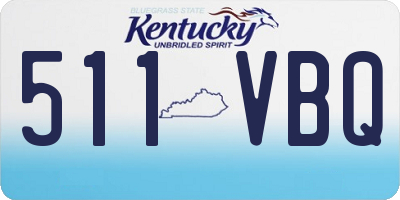 KY license plate 511VBQ
