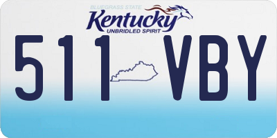 KY license plate 511VBY