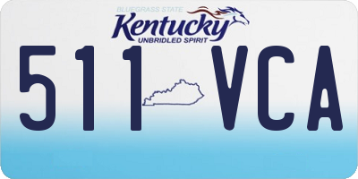 KY license plate 511VCA