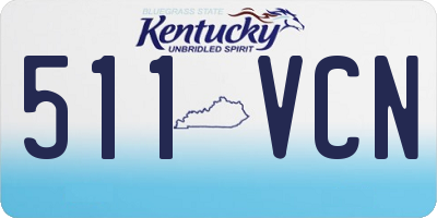 KY license plate 511VCN