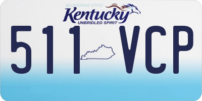 KY license plate 511VCP