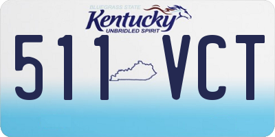 KY license plate 511VCT