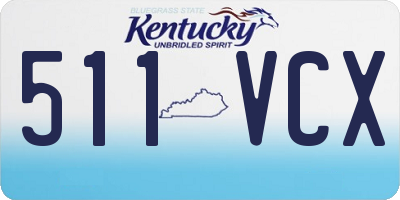 KY license plate 511VCX