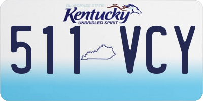 KY license plate 511VCY