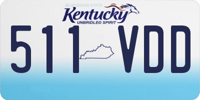 KY license plate 511VDD