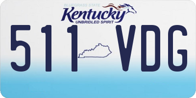 KY license plate 511VDG