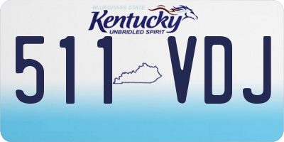 KY license plate 511VDJ