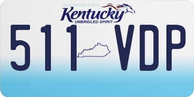 KY license plate 511VDP