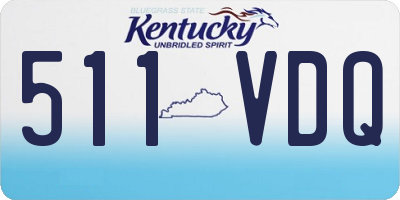 KY license plate 511VDQ