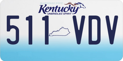 KY license plate 511VDV