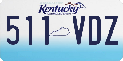 KY license plate 511VDZ