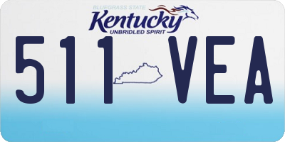 KY license plate 511VEA