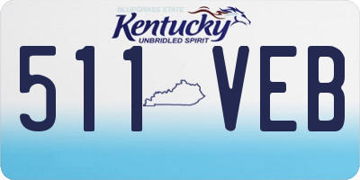 KY license plate 511VEB