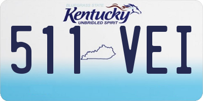 KY license plate 511VEI