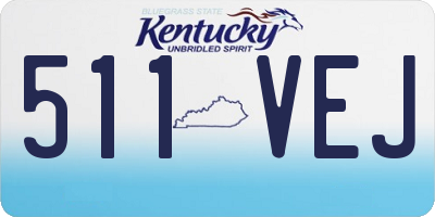 KY license plate 511VEJ