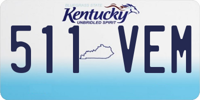 KY license plate 511VEM