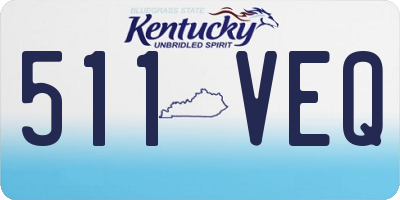KY license plate 511VEQ
