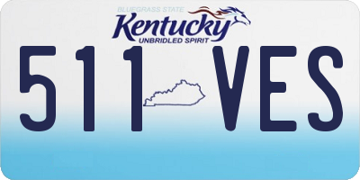 KY license plate 511VES