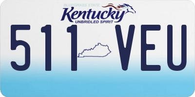 KY license plate 511VEU