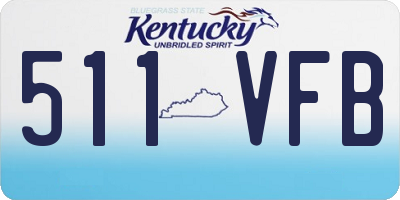 KY license plate 511VFB