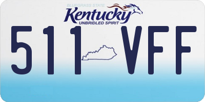 KY license plate 511VFF