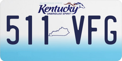 KY license plate 511VFG