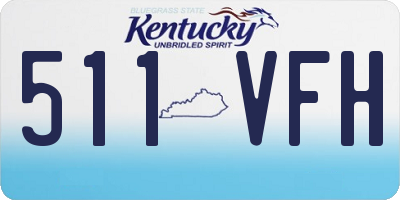 KY license plate 511VFH