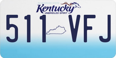 KY license plate 511VFJ