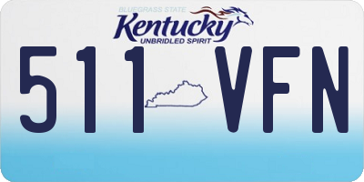 KY license plate 511VFN