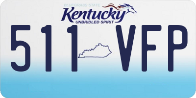 KY license plate 511VFP