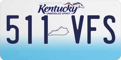 KY license plate 511VFS